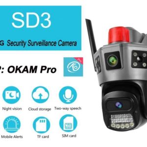 دوربین مداربسته سیمکارتی دو لنز SD3